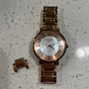 Kate Spade Rose Gold Marble Analog Watch